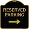Signmission Designer Series-Reserved Parking 2, Black & Gold Heavy-Gauge Aluminum, 18" x 18", BG-1818-9765 A-DES-BG-1818-9765 - alternate 1